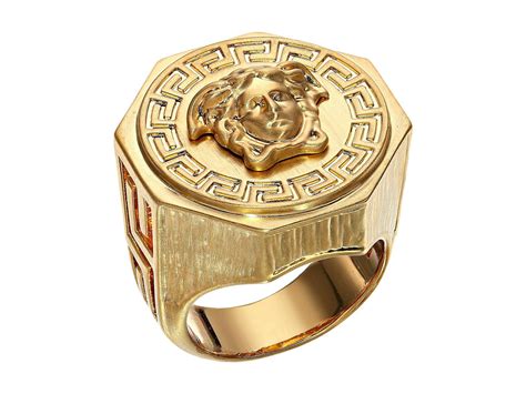 versace gold ring 18k price|Versace medusa ring for sale.